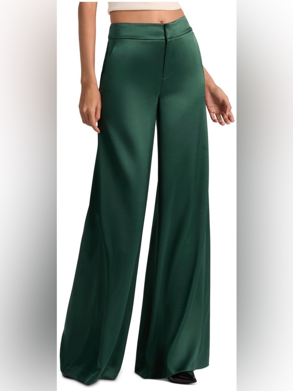 Alice + Olivia Nessi Wide-Leg Trousers. Top available for sale in size 10 & 12. - Picture 4 of 14